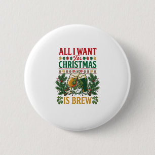 Alle wollen Weihnachtsbrau-Biergläser Fichten Hopf Button