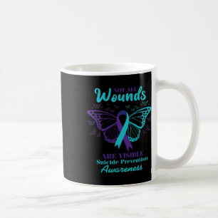 Alle Wunden sind sichtbare Selbstmordbewusstsein M Kaffeetasse