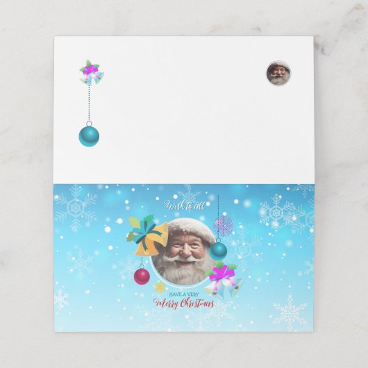 Alle wünschen platzkarte (Außenseite Aufgefaltet)