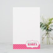 Alle X und O sind in Korea Briefpapier (Stehend Vorderseite)