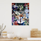 Alle Zeichen Anime Poster (Küche)