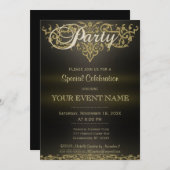 Alle Ziele | Gold Einladung (Vorne/Hinten)