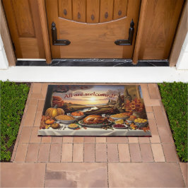 Alle Zimmer sind mit Erntedank Door Mat Fußmatte