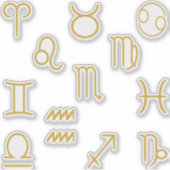 Alle Zodiac Symbols Set Pack Aufkleber (Vorderseite)