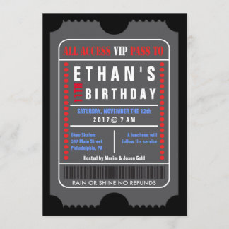 ALLE ZUGANGvip-DURCHLAUF-GEBURTSTAG Einladung