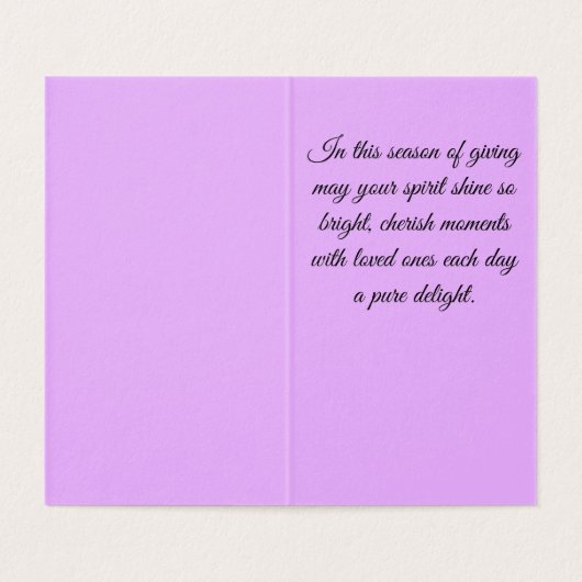 Alle Zuhause Weihnachtskarten (Innenseite Aufgefaltet)