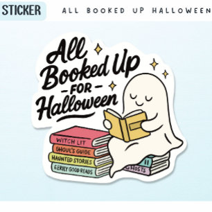 Alle zum Halloween Ghost Reading gebucht Aufkleber