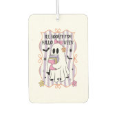 Alle zum Halloween-Lehrer-Geist gebucht Autolufterfrischer (Vorderseite)