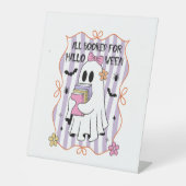 Alle zum Halloween-Lehrer-Geist gebucht Sockelschild (Vorderseite)