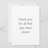 Alle zwei Logos oder Bilder, die sich wiederholen Dankeskarte (Rückseite)