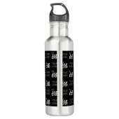 Alle zwei Logos oder Bilder, die sich wiederholen Edelstahlflasche (Rückseite)