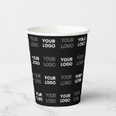 Alle zwei Logos oder Bilder, die sich wiederholen Pappbecher (Links)