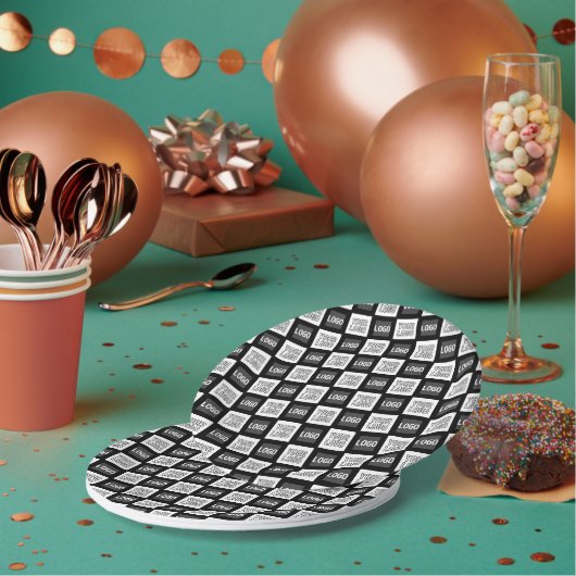 Alle zwei Logos oder Bilder, die sich wiederholen Pappteller (Multi)