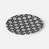 Alle zwei Logos oder Bilder, die sich wiederholen Pappteller (Schrägansicht)