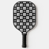 Alle zwei Logos oder Bilder, die sich wiederholen Pickleball Schläger (Rückseite)