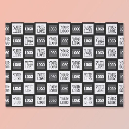 Alle zwei Logos oder Bilder, die sich wiederholen Seidenpapier