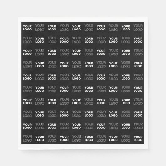 Alle zwei Logos oder Bilder, die sich wiederholen Serviette (Vorderseite)