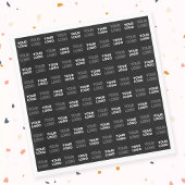 Alle zwei Logos oder Bilder, die sich wiederholen Serviette