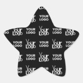 Alle zwei Logos oder Bilder, die sich wiederholen Stern-Aufkleber (Vorderseite)