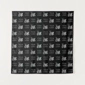 Alle zwei Logos oder Bilder, die sich wiederholen Wandteppich (Vorderseite)