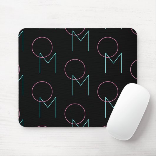 Alle zwei modernen gepolsterten Initialen sind sti Mousepad (Mit Mouse)