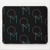 Alle zwei modernen gepolsterten Initialen sind sti Mousepad (Vorne)