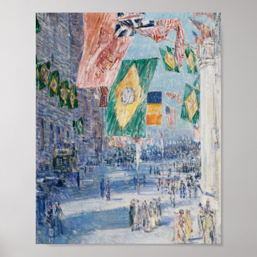 Allee der Alliierten | Childe Hassam Poster (Vorne)