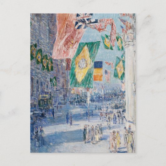 Allee der Alliierten | Childe Hassam Postkarte (Vorderseite)