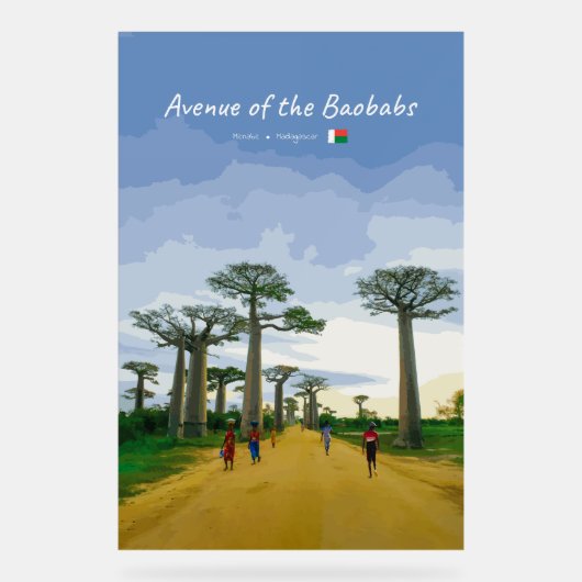 Allee der Baobabs, Madagaskar - Landschaft Acrylschild (Vorderseite)