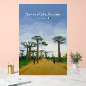 Allee der Baobabs, Madagaskar - Landschaft Acrylschild (Hochzeit)