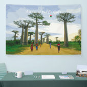 Allee der Baobabs, Madagaskar - Landschaft Banner (Messe)
