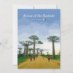 Allee der Baobabs, Madagaskar - Landschaft Einladung