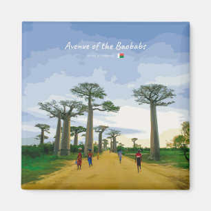 Allee der Baobabs, Madagaskar - Landschaft Magnet
