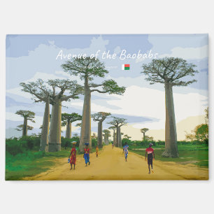 Allee der Baobabs, Madagaskar - Landschaft Magnet