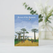 Allee der Baobabs, Madagaskar - Landschaft Postkarte (Stehend Vorderseite)