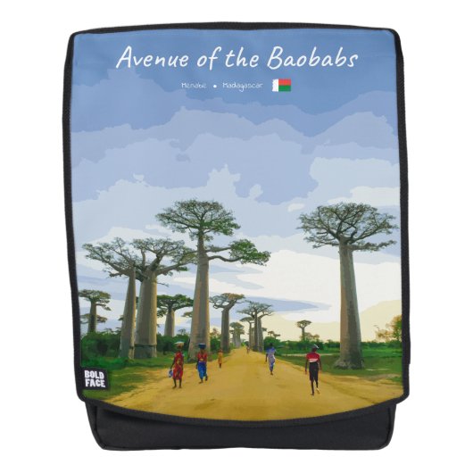 Allee der Baobabs, Madagaskar - Landschaft Rucksack (Vorderseite)