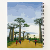 Allee der Baobabs, Madagaskar - Landschaft Spr Notizblock (Rückseite)