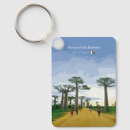 Allee der Baobabs, Madagaskar Schlüsselanhänger (Vorderseite)