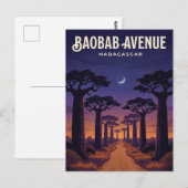 Allee der Baobabs, Morondava, Menabe Postkarte (Vorne/Hinten)