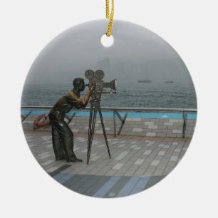 Allee der Sterne, Kowloon, Hong Kong Keramikornament