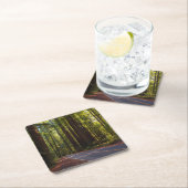 Allee des riesigen Rotholzes Kalifornien Rechteckiger Pappuntersetzer (Vor Ort)