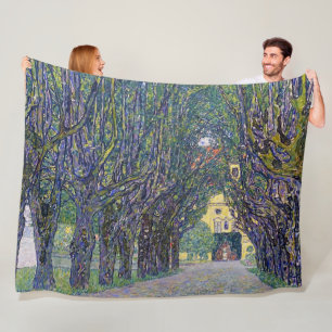 Allee im Schloss Kammer, Gustav Klimt Fleecedecke