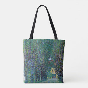 Allee im Schlosspark von Kammer von Gustav Klimt Tasche