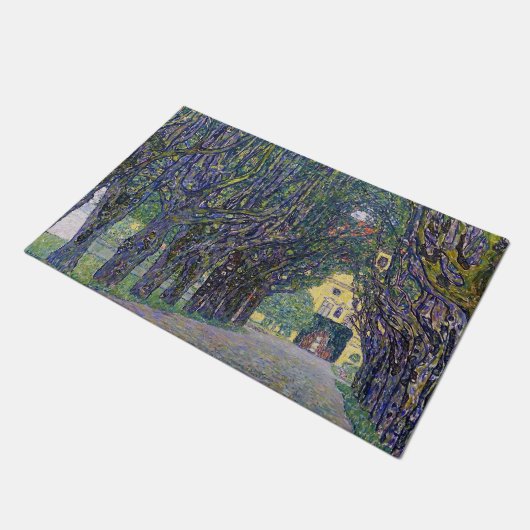 Allee in Schloss Kammer, Gustav Klimt Fußmatte (Schrägansicht)