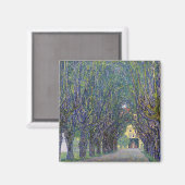Allee in Schloss Kammer, Gustav Klimt Magnet (Vorderseite/Rückseite)