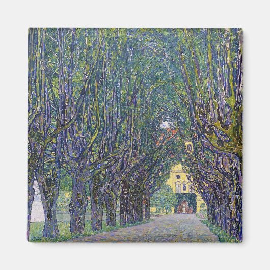 Allee in Schloss Kammer, Gustav Klimt Magnet (Vorne)