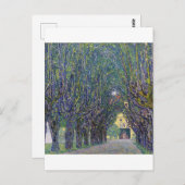 Allee in Schloss Kammer, Gustav Klimt Postkarte (Vorne/Hinten)