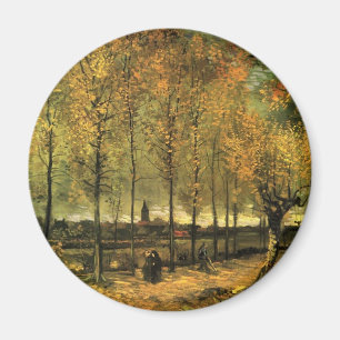 Allee mit Pappeln von Vincent van Gogh Magnet
