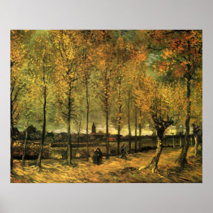Allee mit Pappeln von Vincent van Gogh Poster