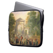 Allee vor den botanischen Gärten in Madrid, 178 Laptopschutzhülle (Vorderseite Links)